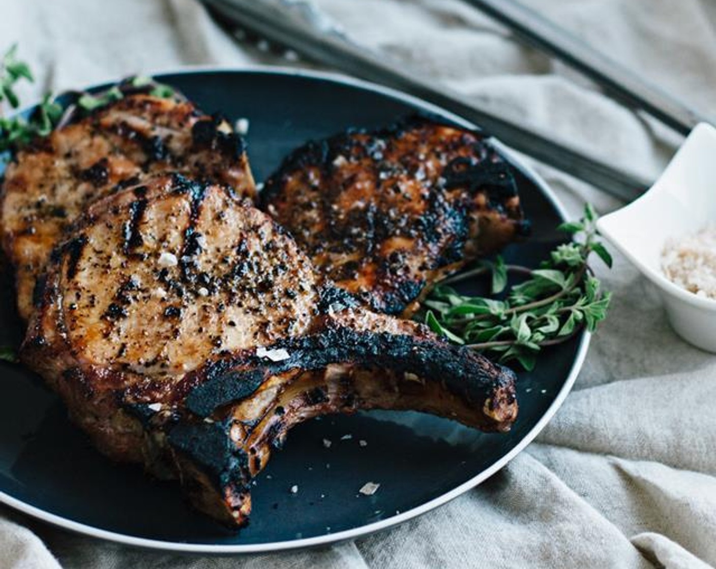 Grilled and Maple-Brined Pork Chops