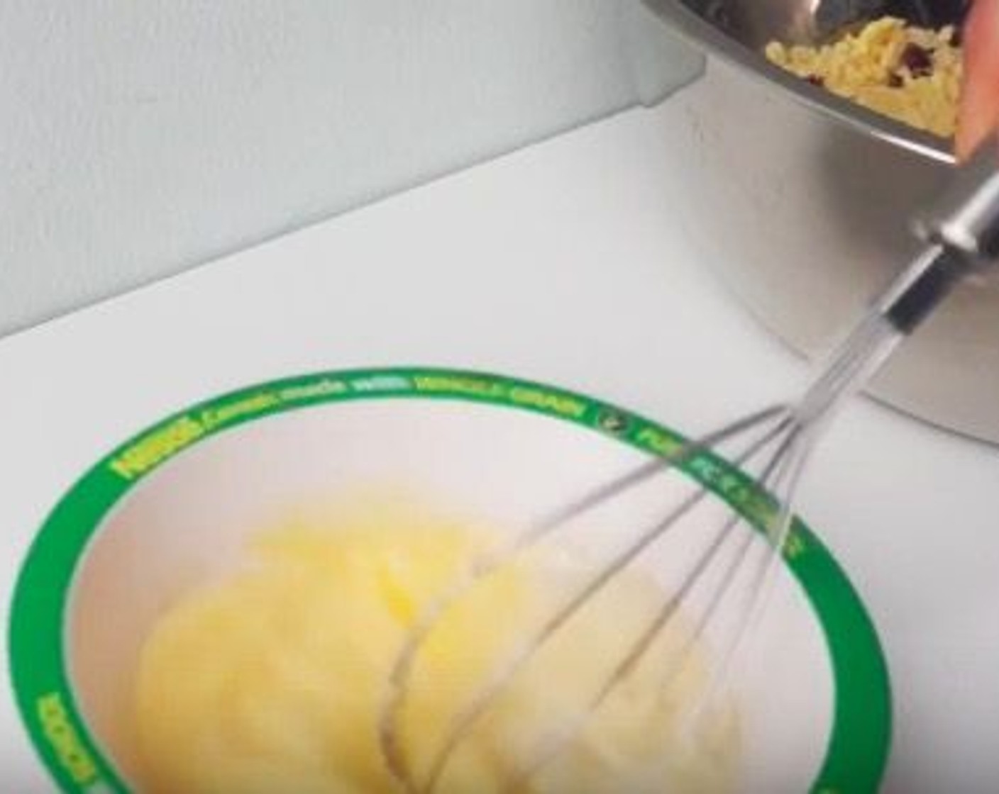 step 4 In a separate small bowl, whisk together the Heavy Cream (4 oz), Vanilla Extract (1 Tbsp), and Eggland's Best Classic Eggs (2) until combined.