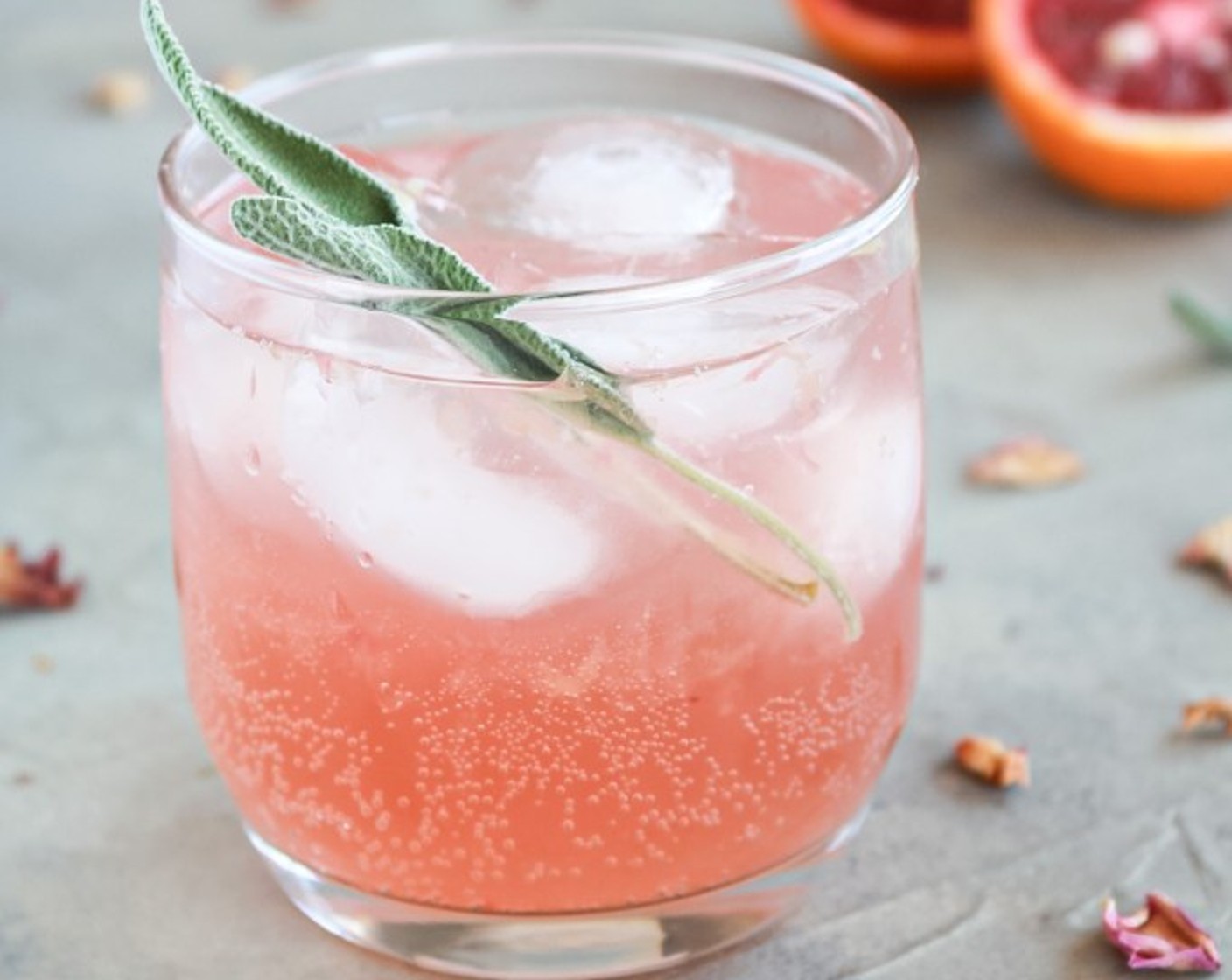 Sparkling Blood Orange Gin Cocktail