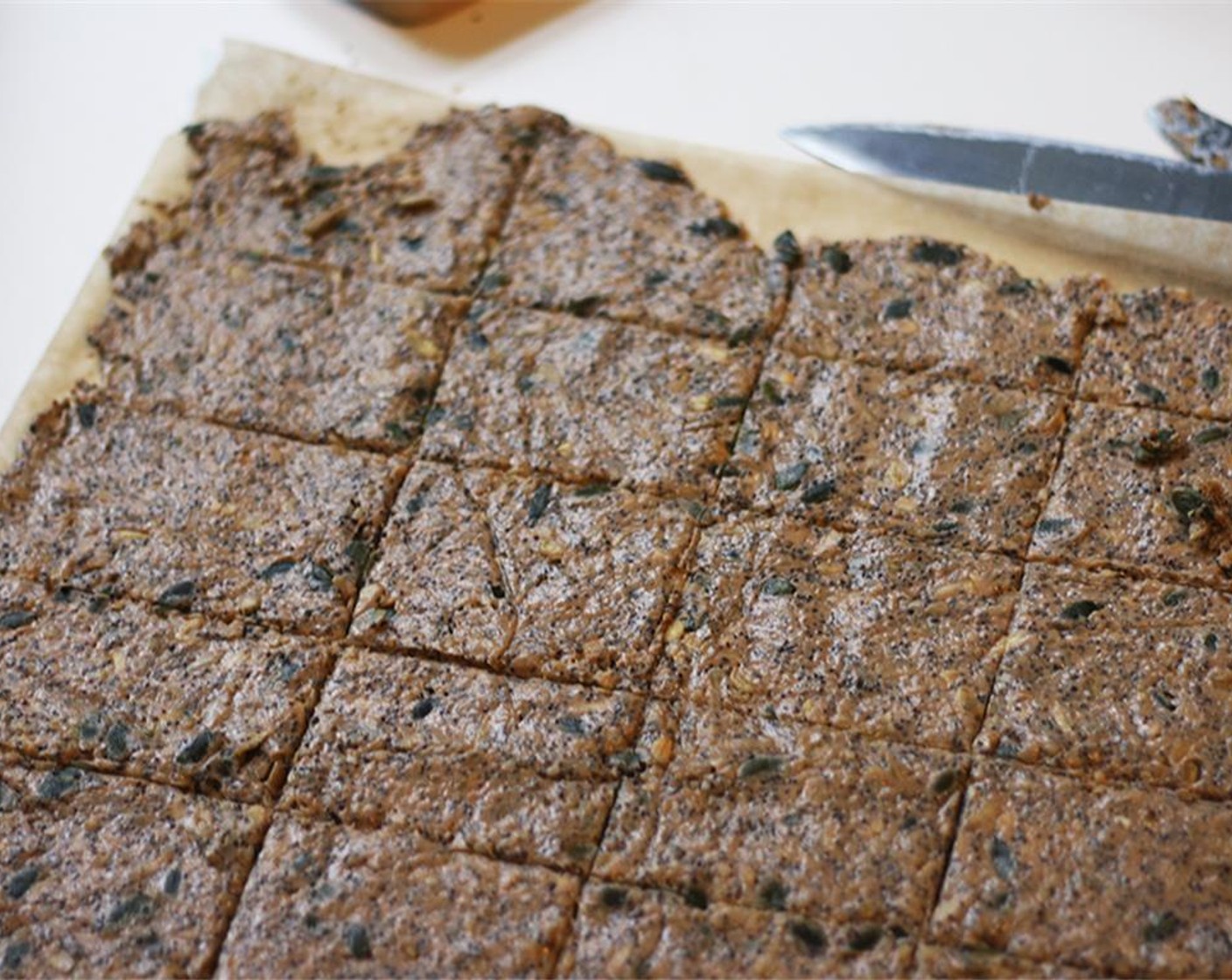 step 4 Cut the flattened mixture into rectangles (a pizza cutter is great for this) and they're ready for the oven.