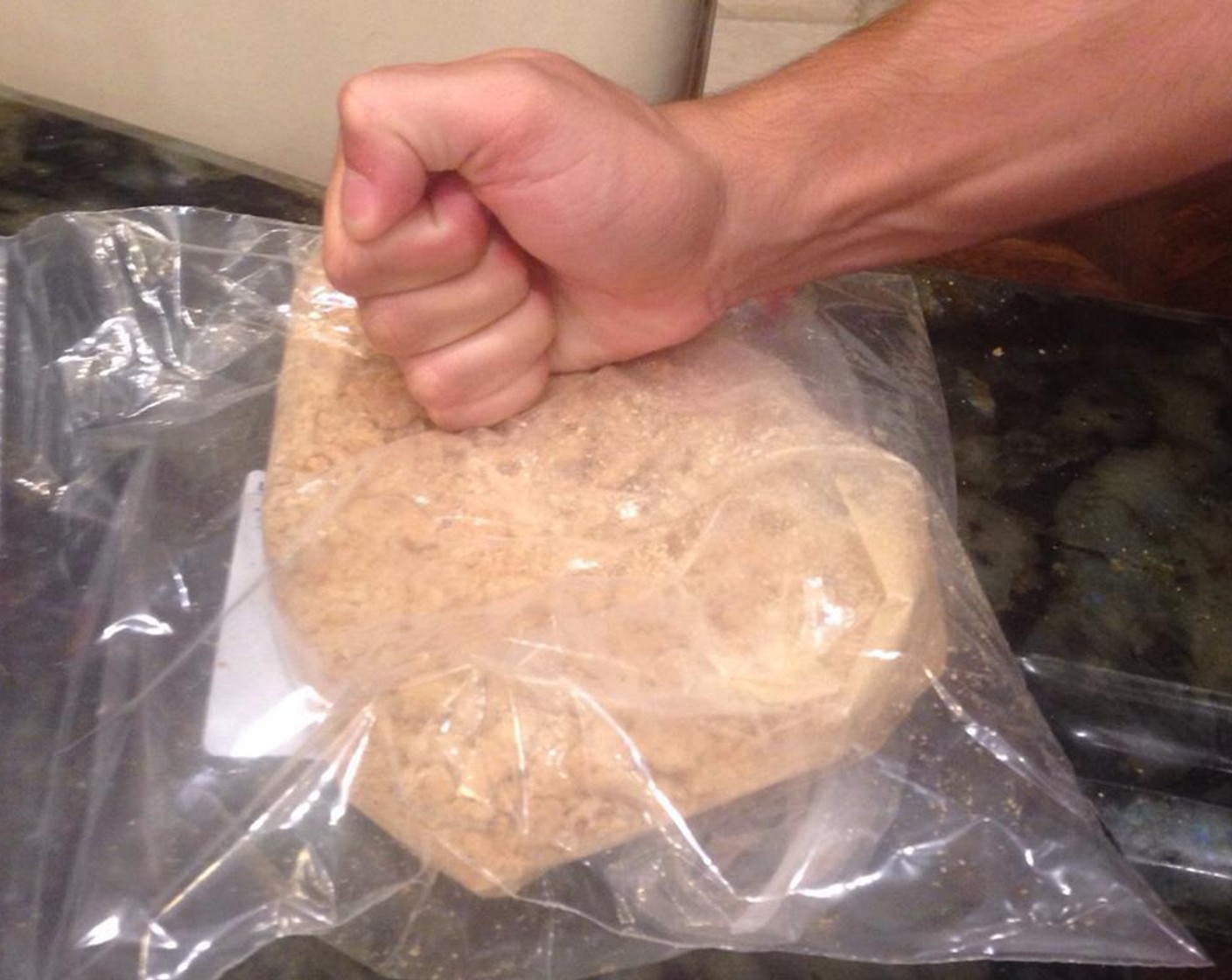 step 1 Preheat oven to 375 degrees F (190 degrees C). Place one bag of Graham Crackers (1 1/2 cups) in a ziplock bag, and either hit/punch/knead the graham crackers until they are crumbs, or roll out with a baking roller.