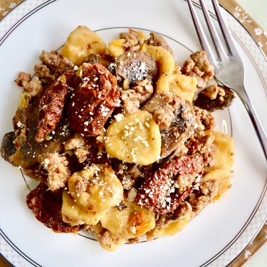 Sausage, Sun-Dried Tomato, Mushroom Orecchiette Recipe | SideChef