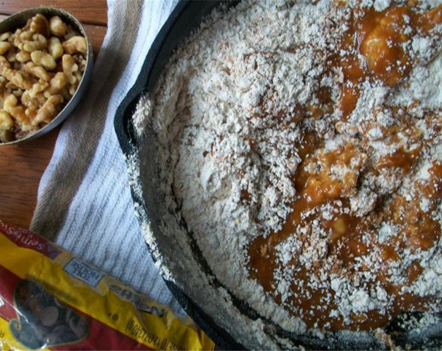 step 4 Mix the Whole Wheat Flour (1 cup), Baking Soda (1/2 tsp), Simply Organic Cinnamon, Ground (1/2 tsp), Ground Nutmeg (1/4 tsp) and Salt (1/4 tsp) in a medium bowl. Then add the dry ingredients to the pumpkin mixture.