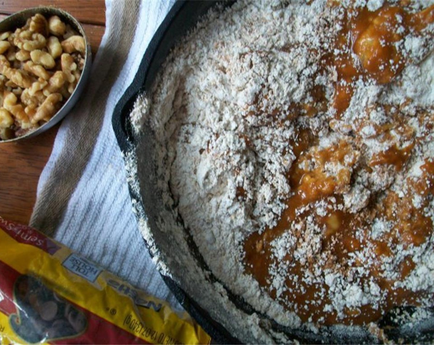 step 4 Mix the Whole Wheat Flour (1 cup), Baking Soda (1/2 tsp), Ground Cinnamon (1/2 tsp), Ground Nutmeg (1/4 tsp) and Salt (1/4 tsp) in a medium bowl. Then add the dry ingredients to the pumpkin mixture.