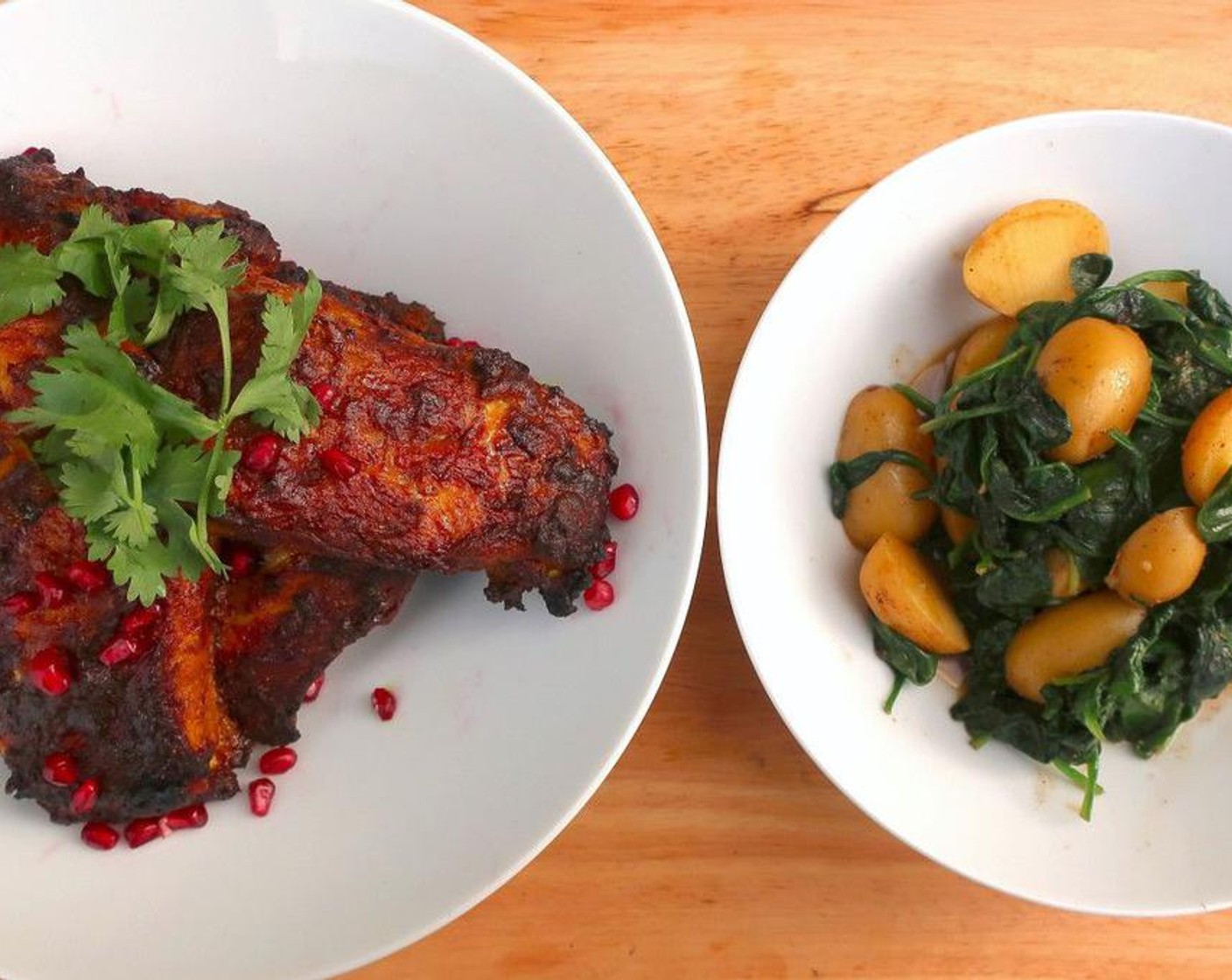 Goan Tandoori Pork Ribs with Aloo Palak