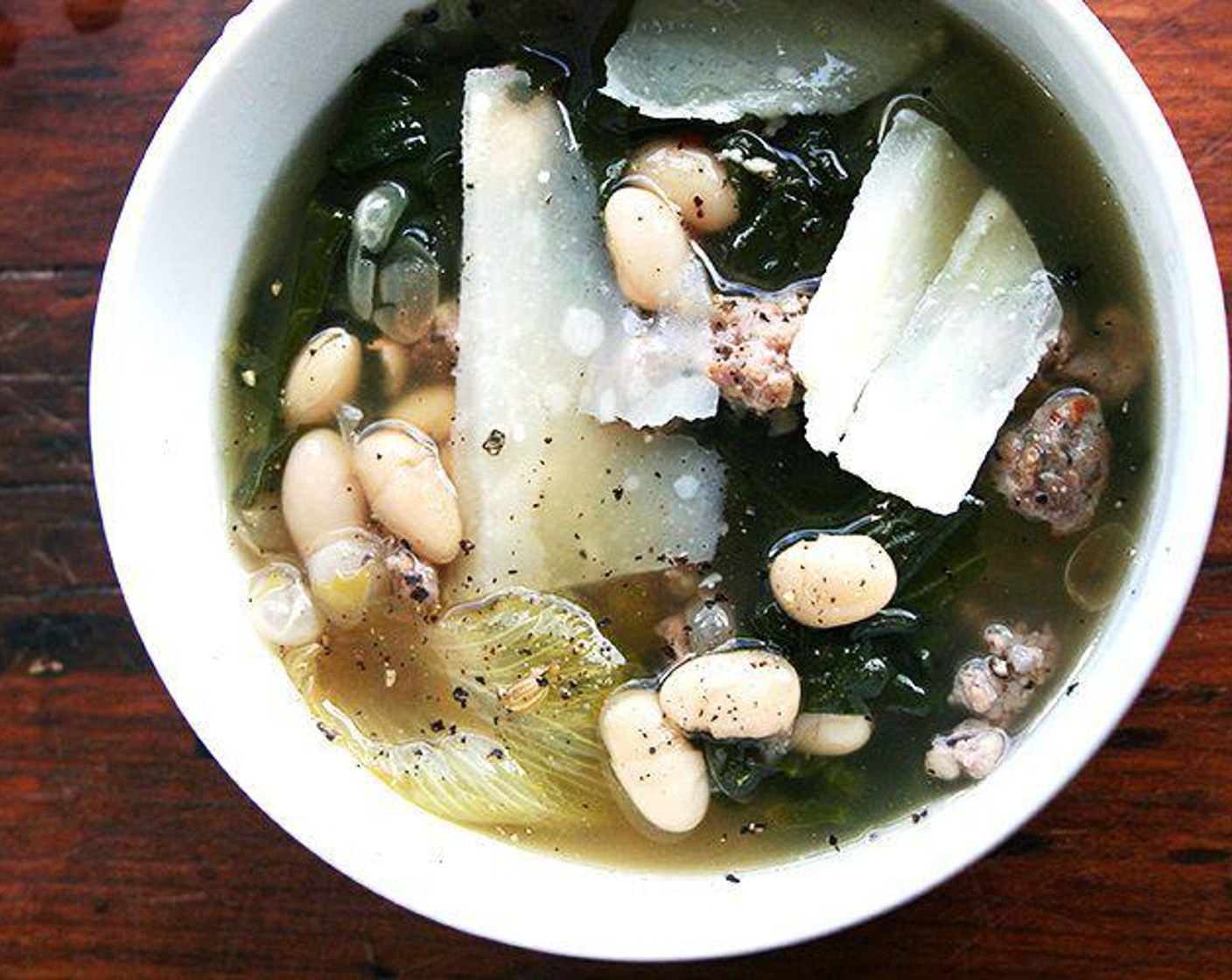 White Bean, Escarole & Sausage Soup