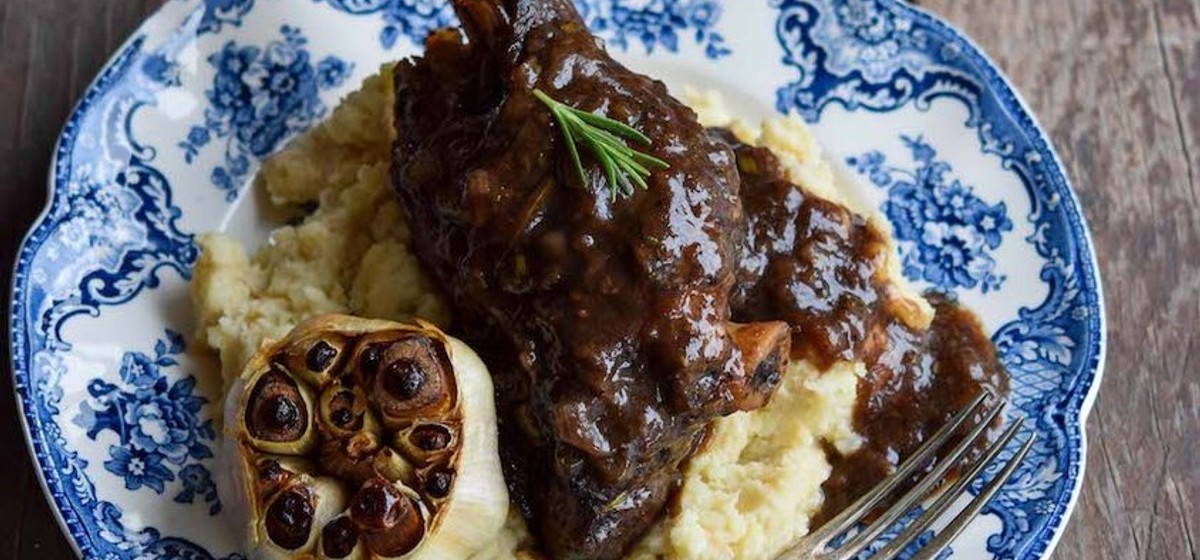 Slow Braised Lamb Shanks in Red Wine Recipe | SideChef
