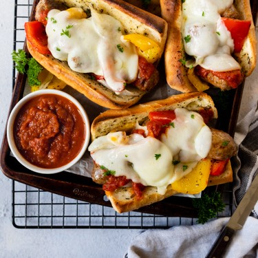 Sheet Pan Italian Sausage and Pepper Hoagies Recipe | SideChef