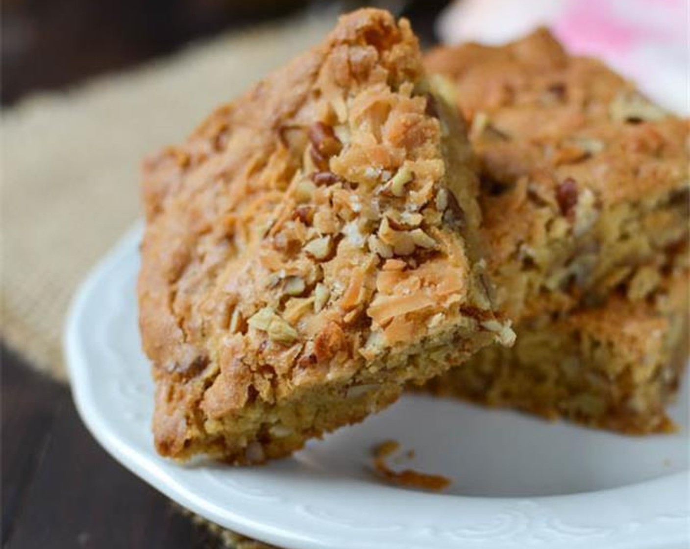 Coconut Pecan Blondies