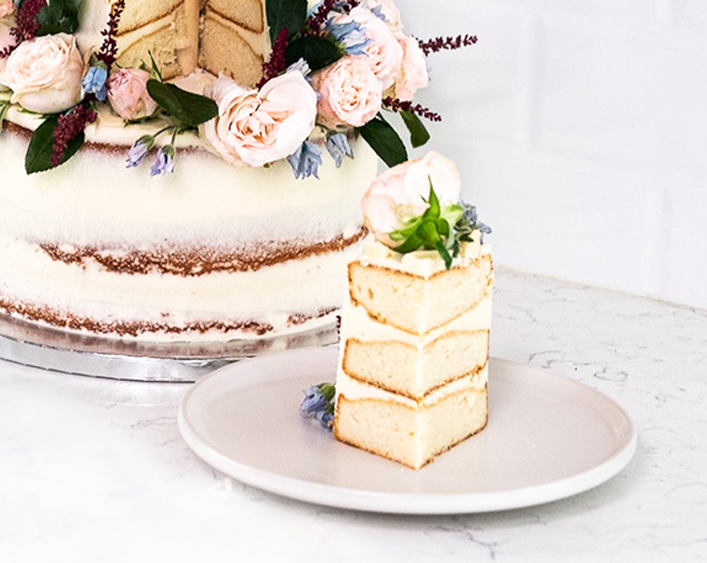 2-Tier Semi-Naked Cake