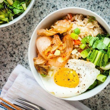 Kimchi and Bok Choy Rice Bowl Recipe | SideChef