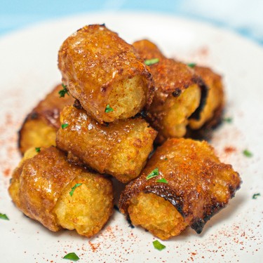 Vegan Bacon-Wrapped Tater Tots Recipe | SideChef