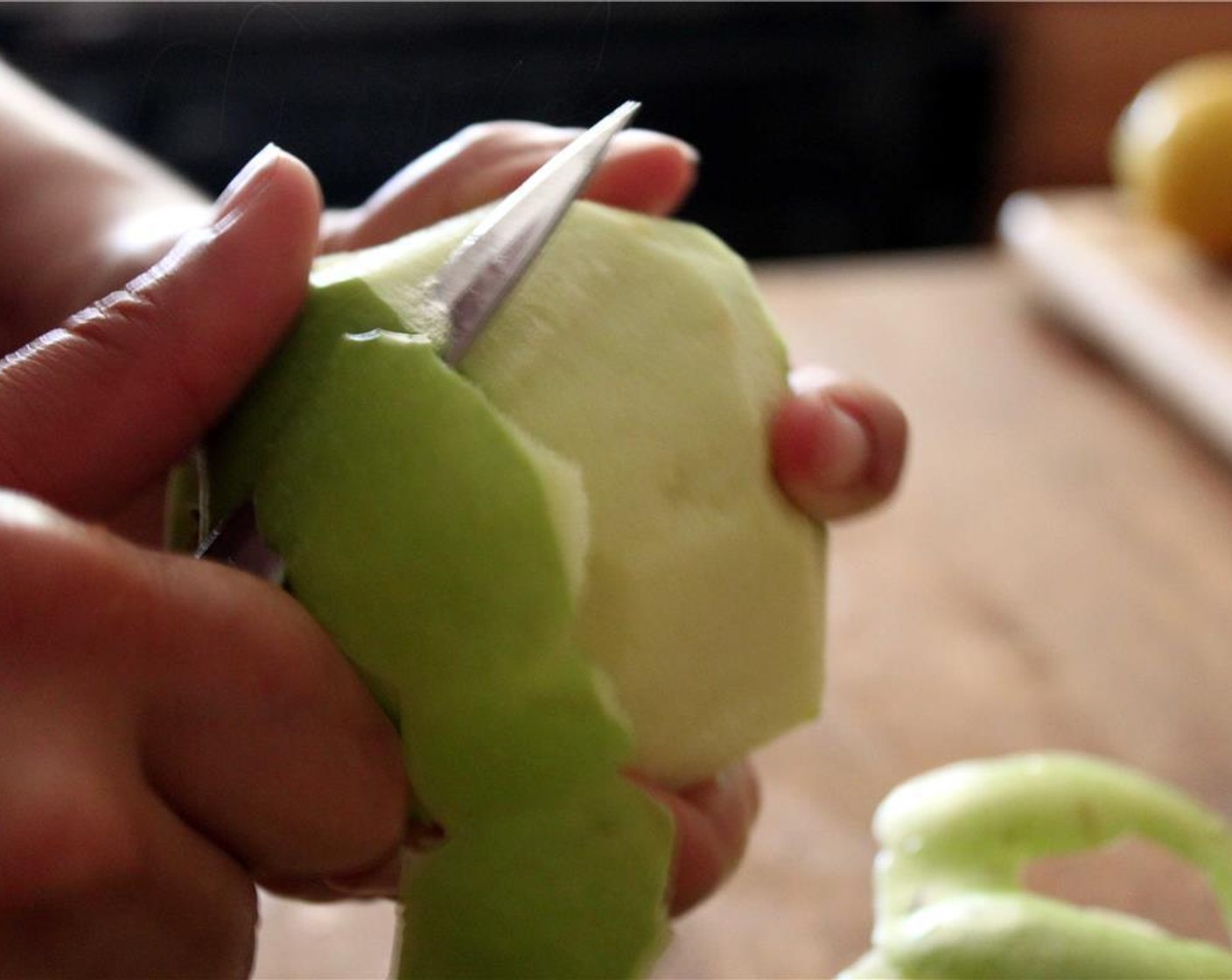 step 1 Peel the Apples (1 1/2 cups).
