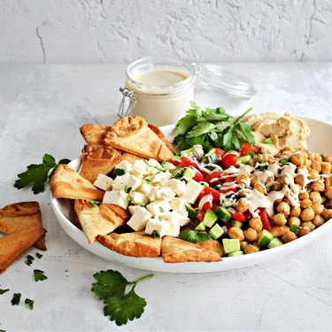 Mediterranean Pita Chip Nachos Recipe | SideChef