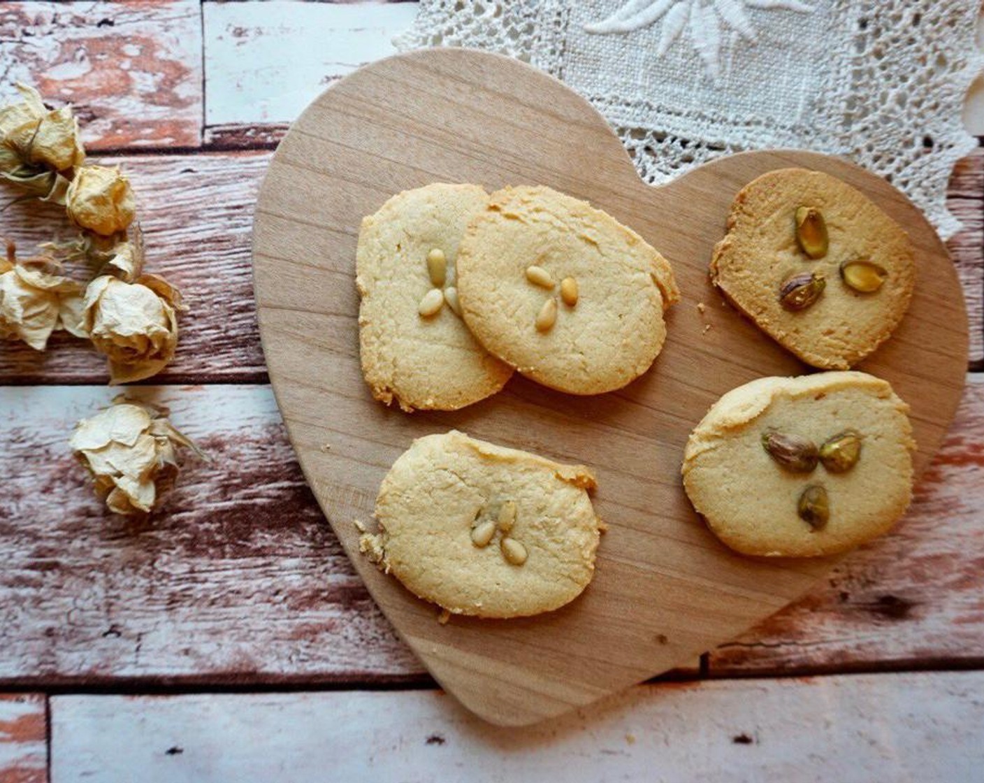 Savory Tahini Pistachio Cookies