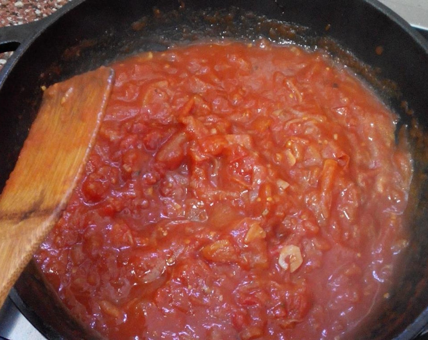 step 5 Add the Fresh Basil (to taste), Salt (2 Tbsp), Fresh Oregano (to taste), Sweet Chili Sauce (2 Tbsp), Paprika (2 Tbsp), Chili Pepper (1), Ground Black Pepper (1 Tbsp), and stir for about a minute.