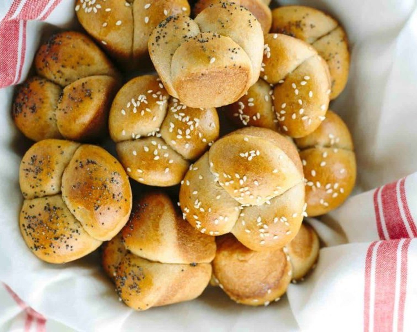 Whole Wheat Cloverleaf Dinner Rolls