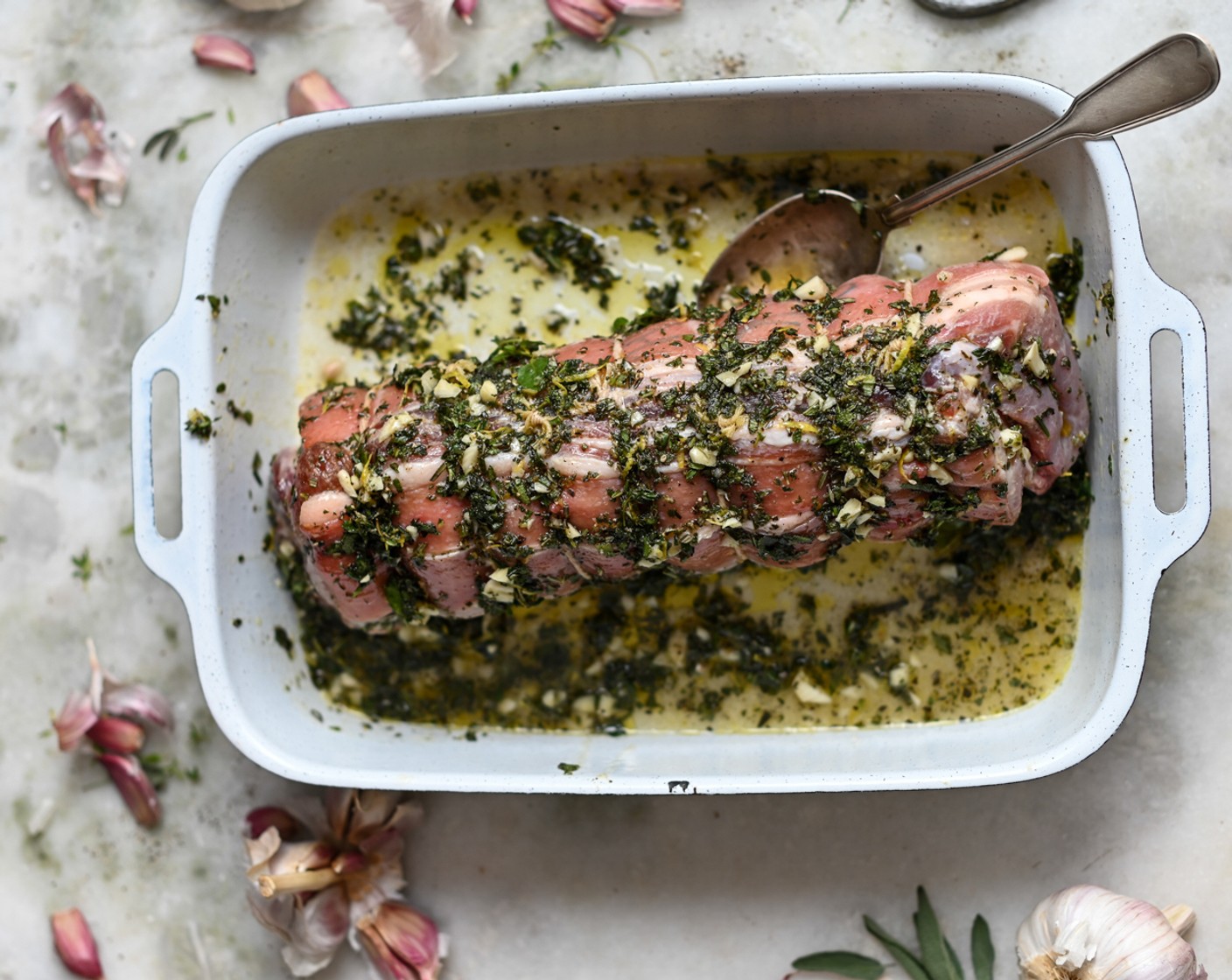 step 6 Roast in the hot oven for 15 minutes with the seam facing upwards.