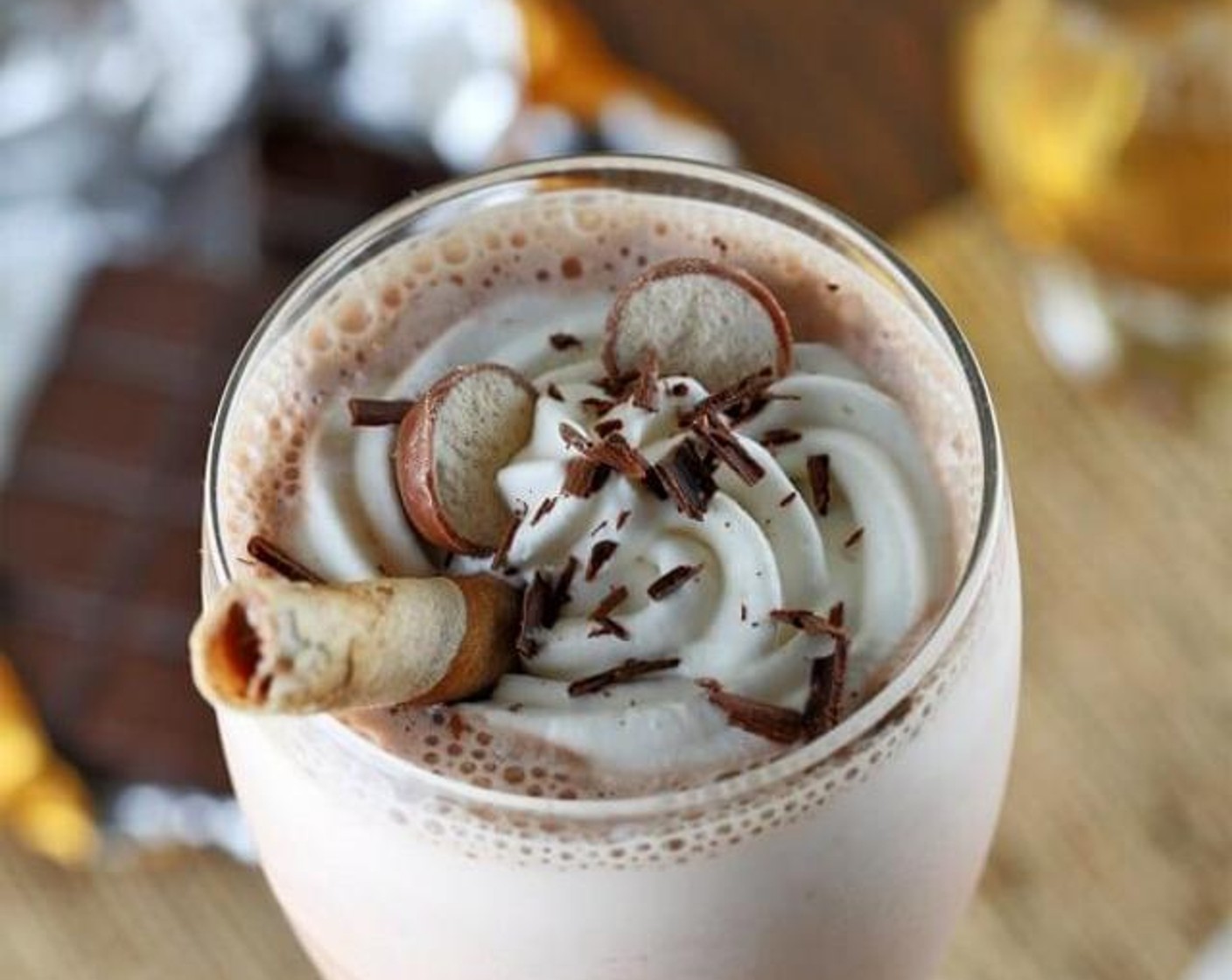 Boozy Chocolate Milkshake with Whiskey