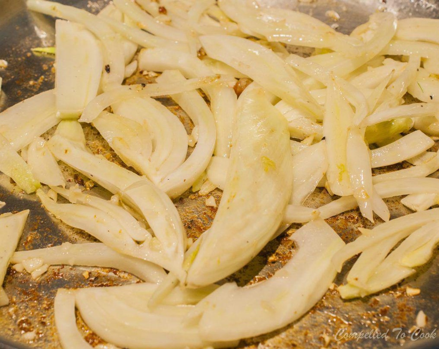 step 5 Add Fennel Bulb (1 bulb) and Garlic (2 cloves) and sauté 2 to 3 minutes over medium heat. Deglaze skillet by adding White Wine (1/2 cup) and scraping the bottom of the pan to loosen any browned bits.