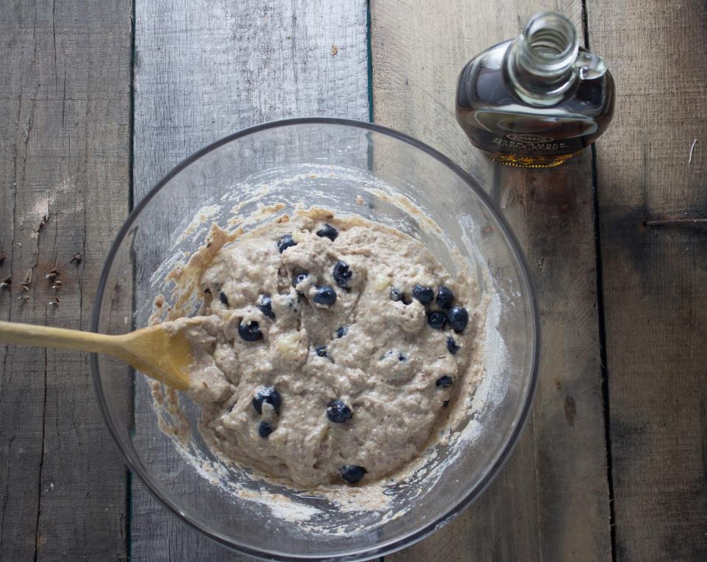 step 5 Fold in mashed banana and Fresh Blueberry (3/4 cup). Stir until blended well, but do not over mix.