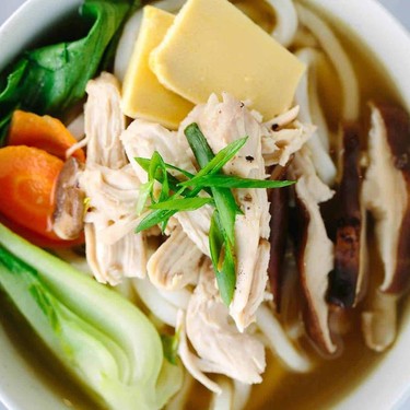 Chicken Udon Soup with Bok Choy Recipe | SideChef