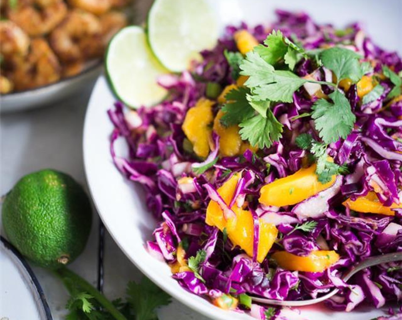 Caribbean Cabbage Mango Slaw