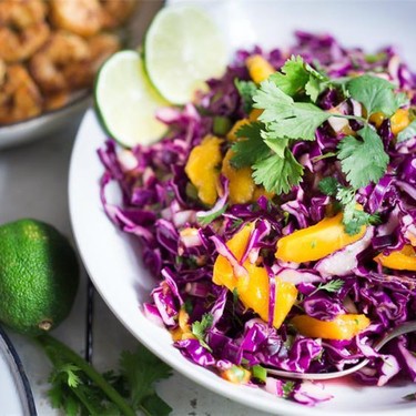 Caribbean Cabbage Mango Slaw Recipe | SideChef