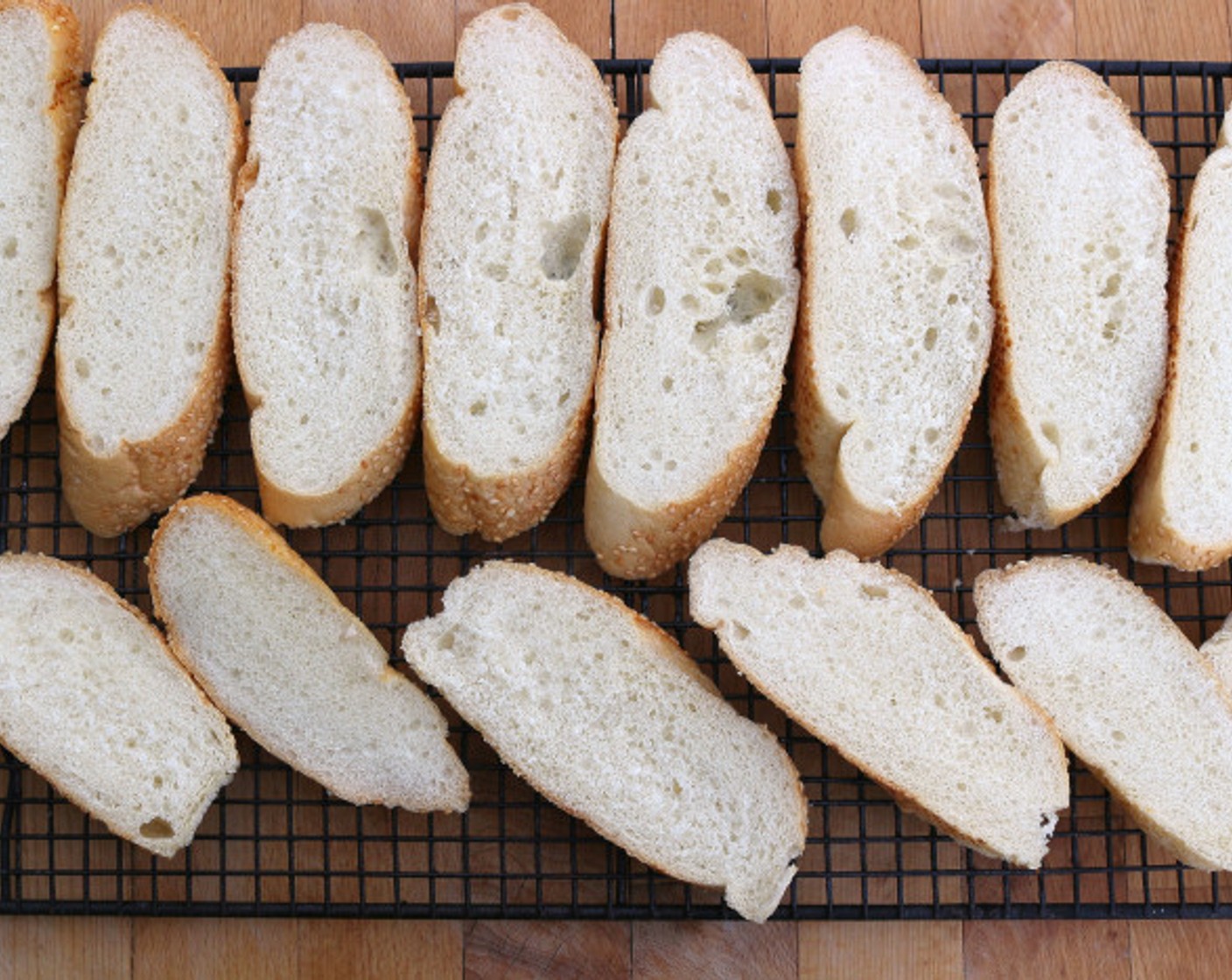 step 7 Grill or toast the bread until well browned and crisp.