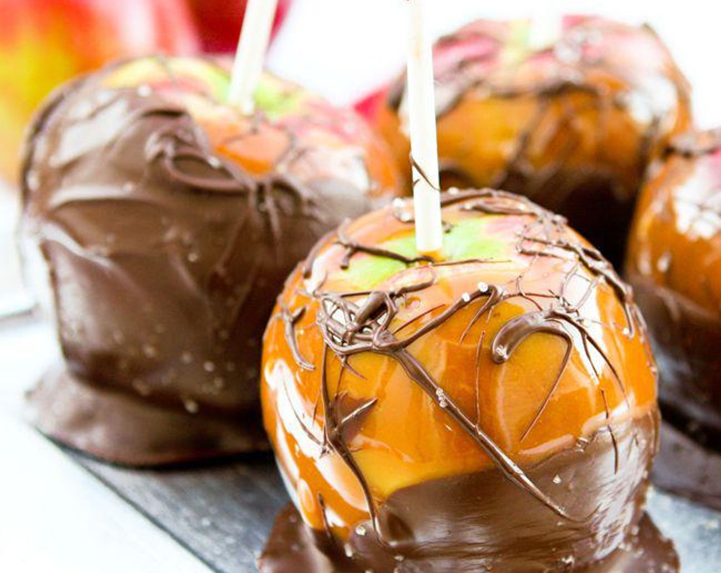 Salted Chocolate Caramel Apples