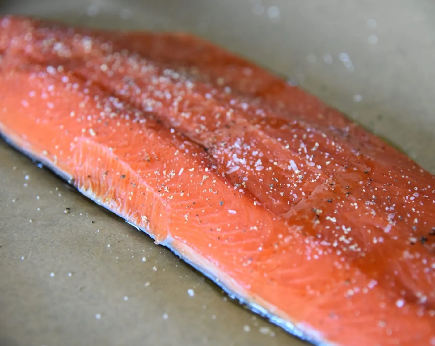 step 5 When potatoes are done place salmon in the oven and roast for about 10-12 minutes, depending on thickness, until it flakes easily with a fork.