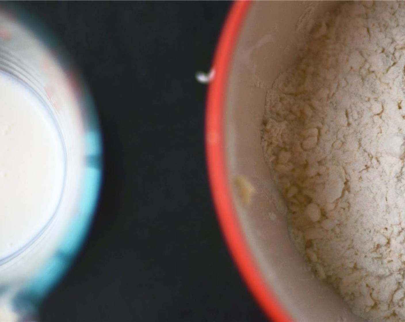 step 3 Toss butter in flour mixture and begin to break down the butter using a pastry blender or your fingers. Work until butter is pea-sized. Return mixture to freezer for an additional 10 minutes - keeping the butter cold is key.