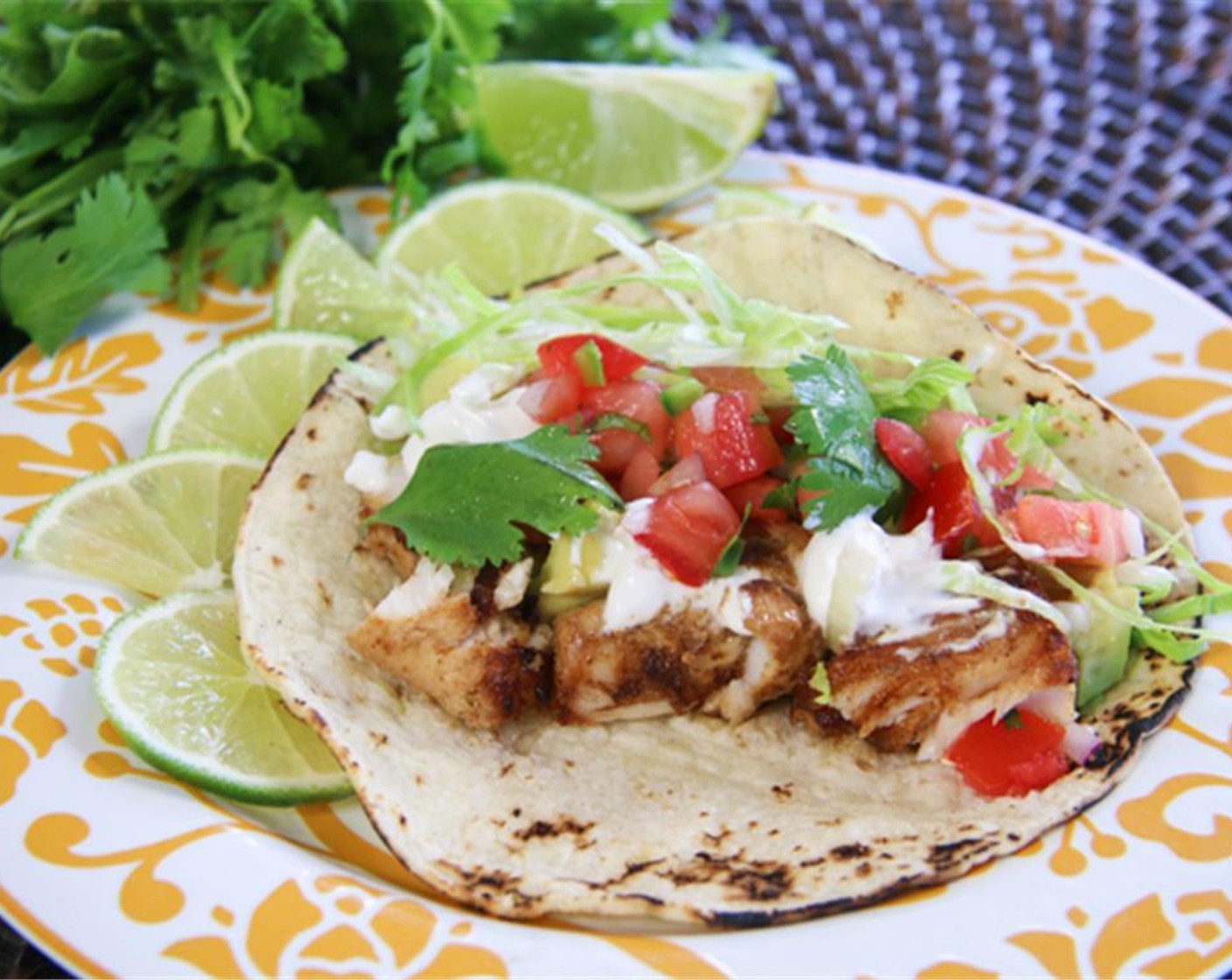 step 14 Assemble your taco with some of the cooked fish, and top it with lettuce, fresh salsa, Sour Cream (to taste), avocado, and any other optional garnishes.