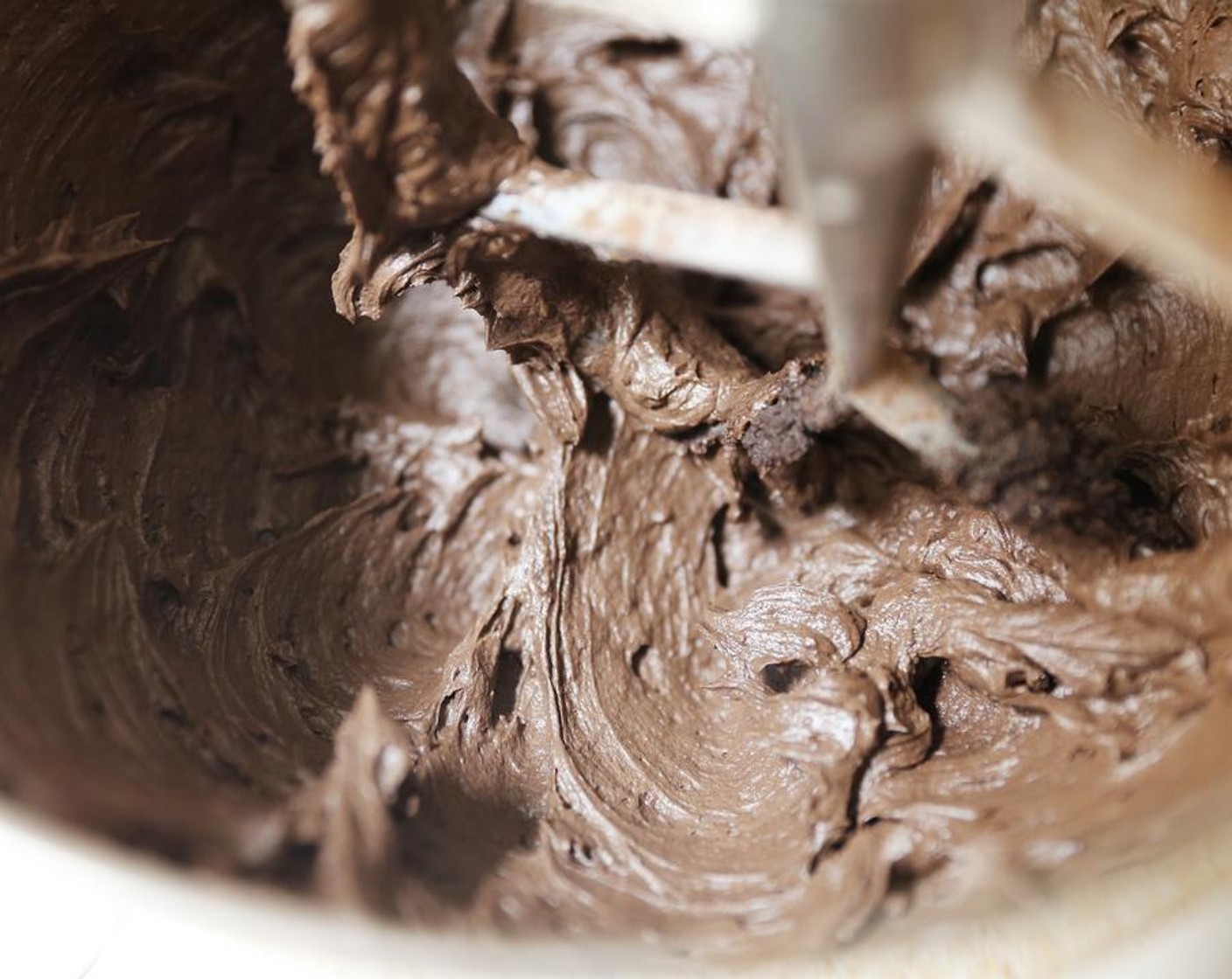 step 4 Add the Milk (4 Tbsp) and mix on a high speed until light and fluffy.