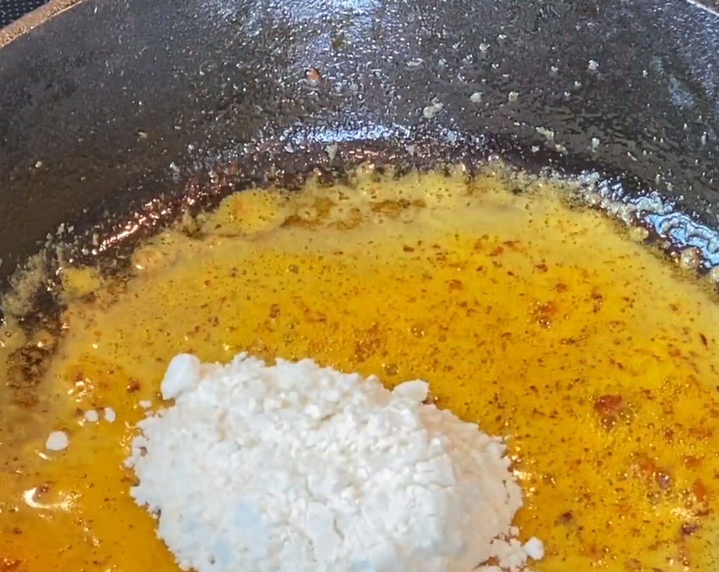 step 4 In the same skillet, melt the Unsalted Butter (1 Tbsp) over medium heat. Whisk in the All-Purpose Flour (1 Tbsp) and cook for 1 minute.