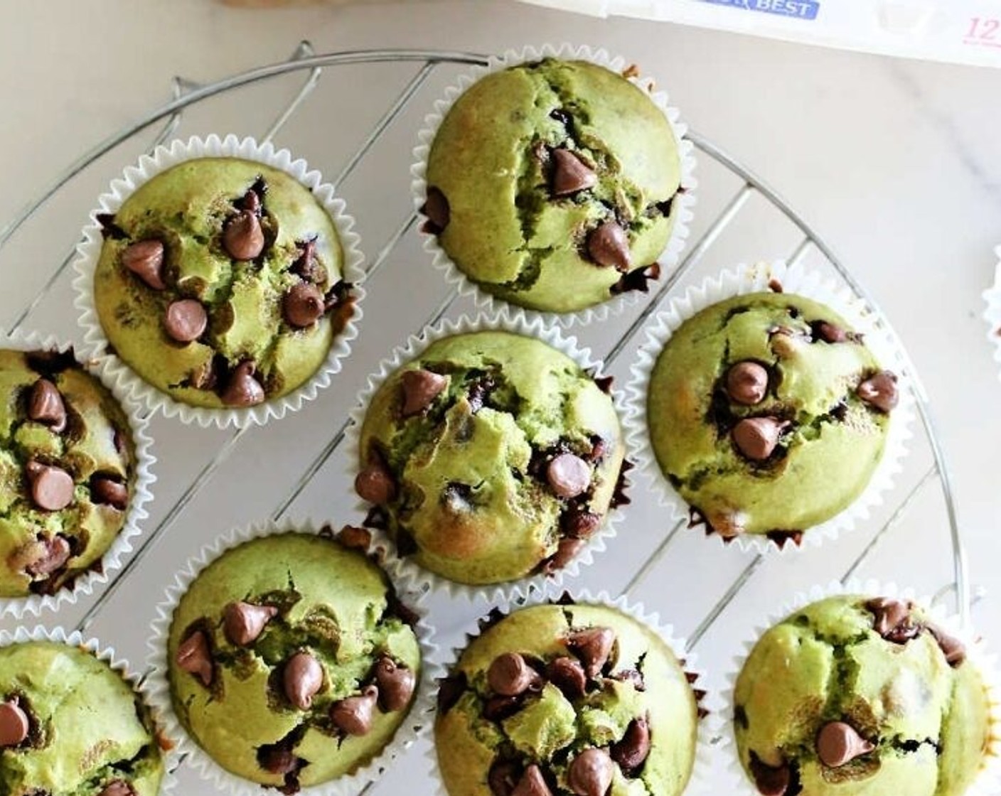 Spinach Muffins with Chocolate Chips