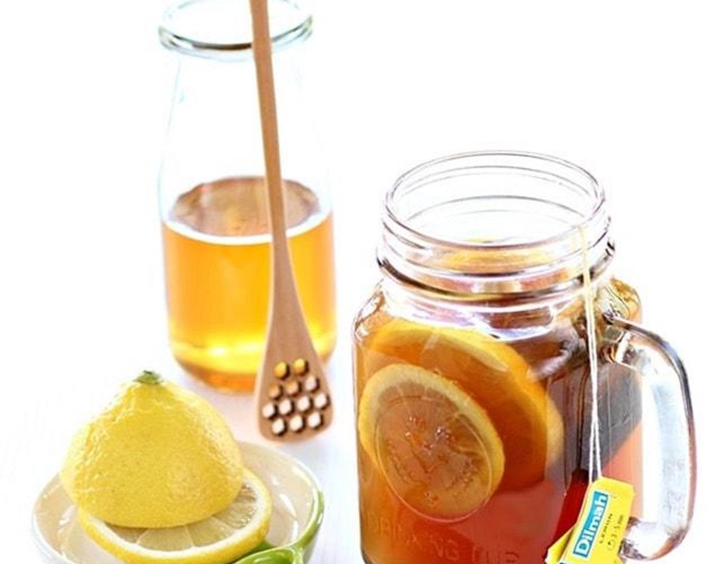step 2 Add Lemons (2 slices) and Honey (to taste). Serve tea hot or chill for a few hours before serving. Enjoy!