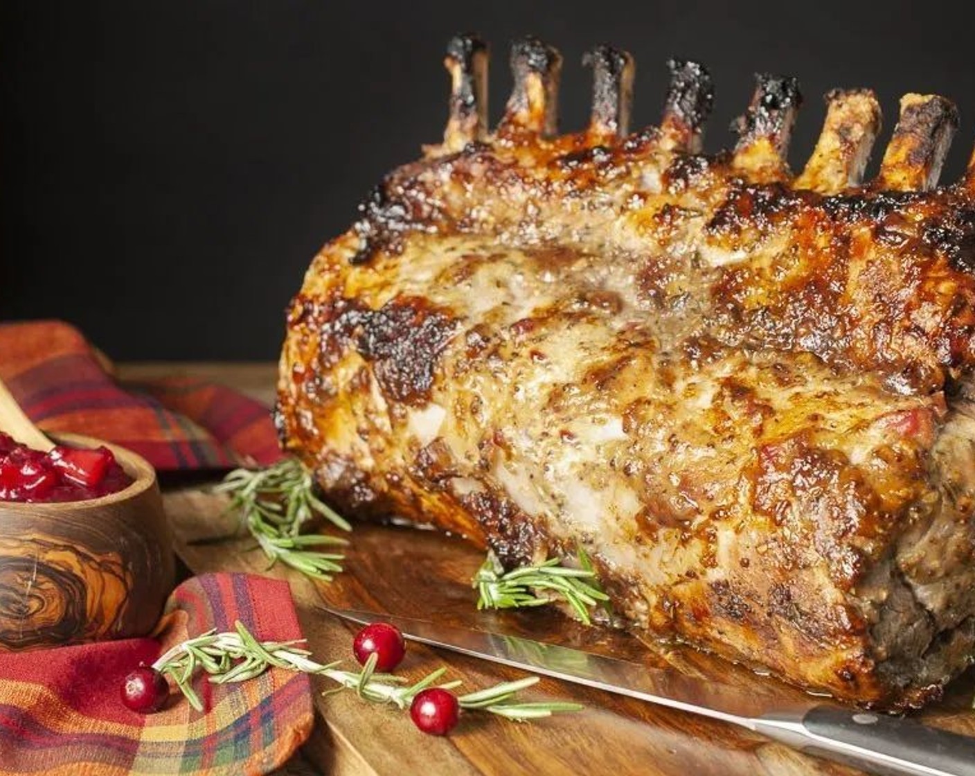 Cranberry Pork Rib Roast