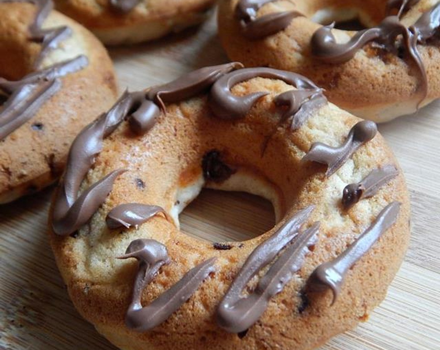 Chocolate Chip Banana Nutella Donuts