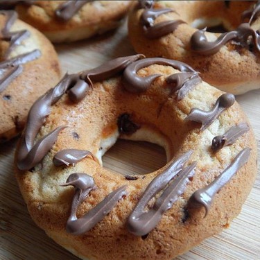 Chocolate Chip Banana Nutella Donuts Recipe | SideChef