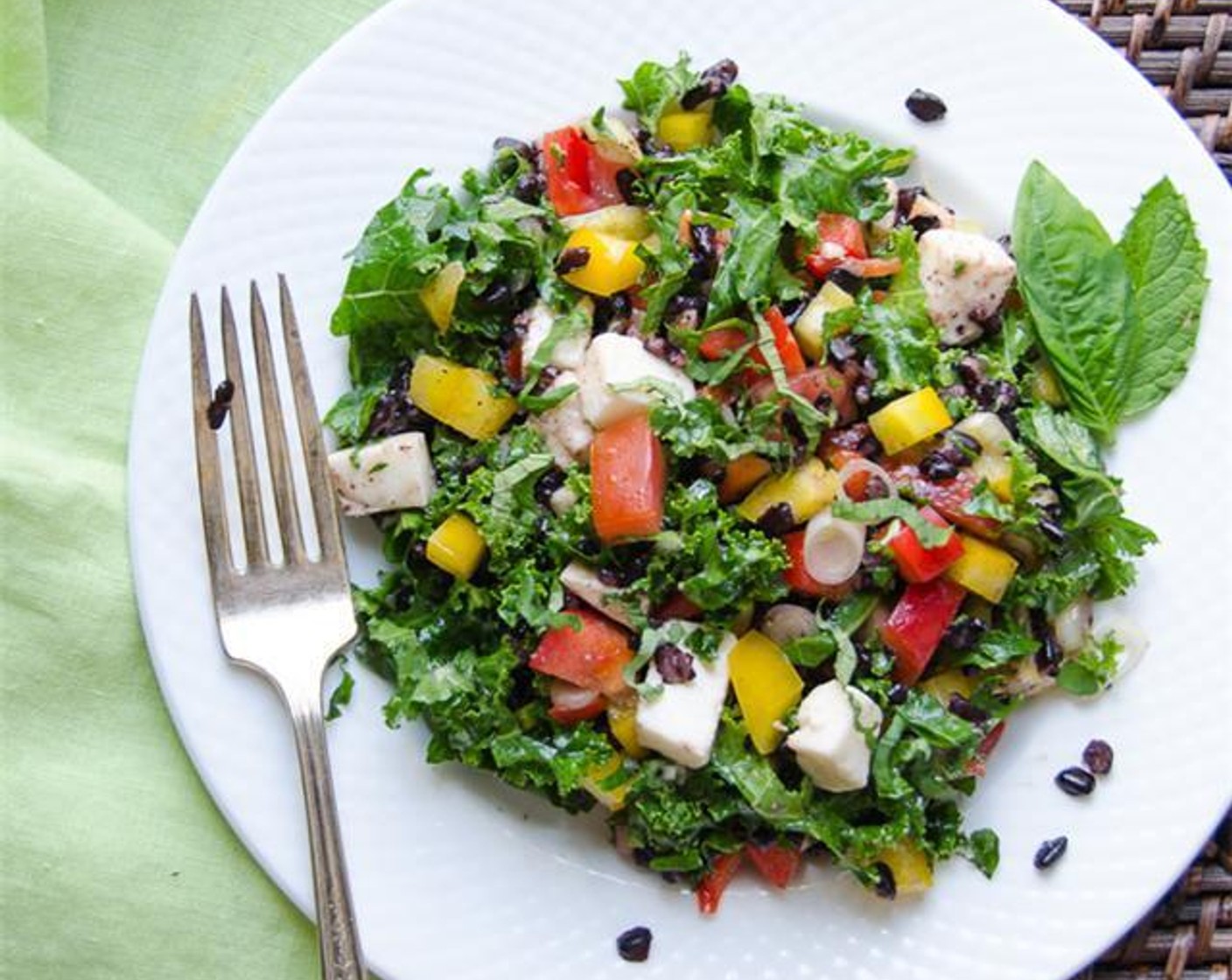 Tangy Italian Black Rice Salad