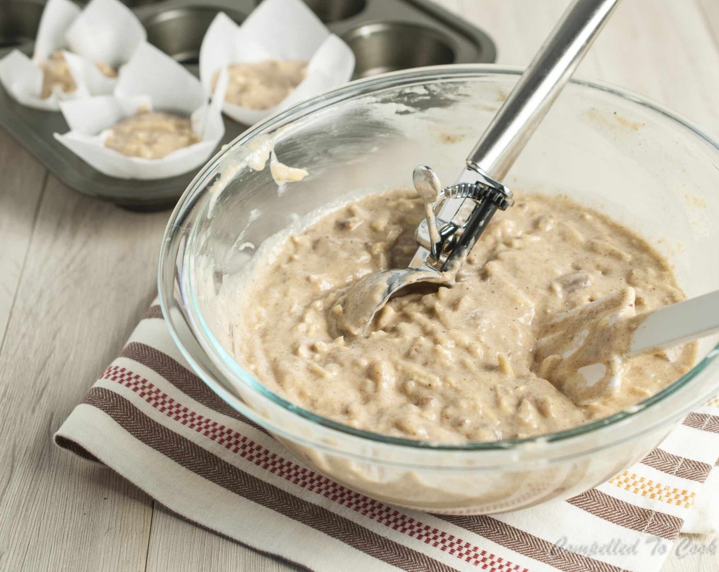 step 5 Whisk in flour mixture and Parsnips (2 cups) until just combined. Stir in the Pecans (1/2 cup).