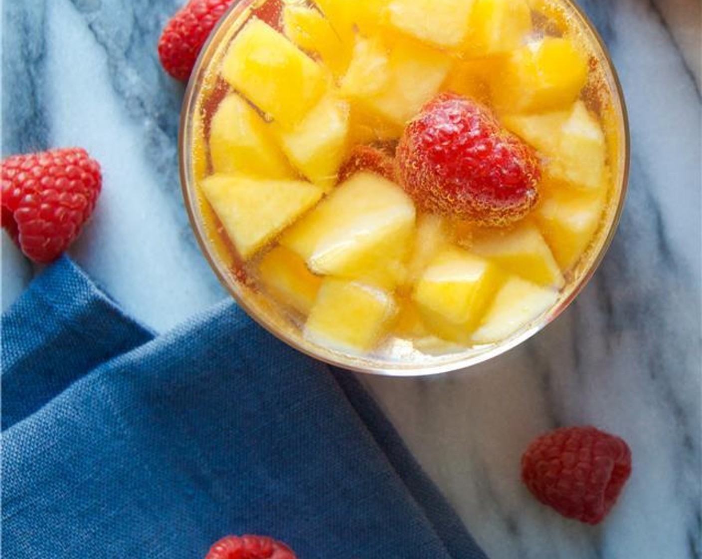 Peach Melba Sangria