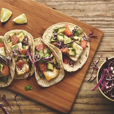 Halibut Tacos with Grapefruit Salsa Recipe | SideChef