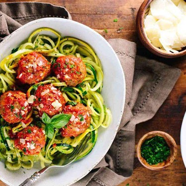 Slow Cooker Meatballs with Spiralized Noodles Recipe | SideChef