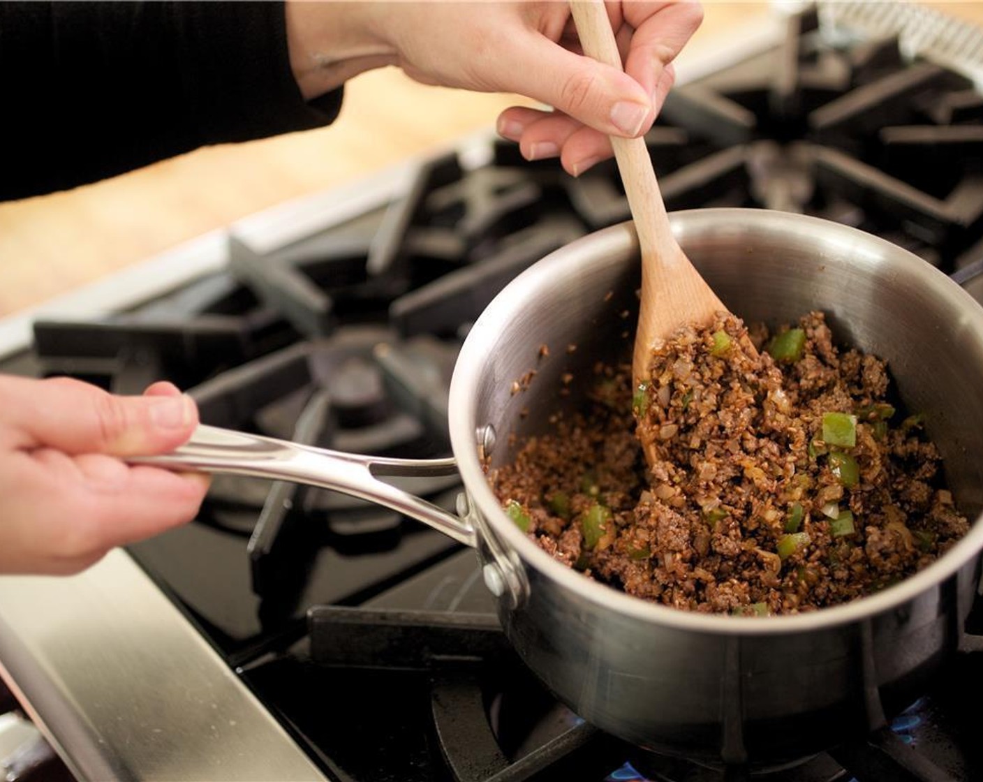 step 4 Add the Ground Cumin (1 tsp), Ancho Chili Powder (1 tsp), Fresh Oregano (1/2 tsp), and Ground Cinnamon (1/4 tsp), and stir to combine. Cook for 1 minute.