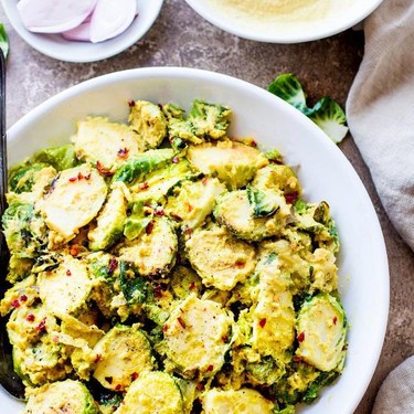 Creamy Mustard Brussels Sprouts Salad Recipe | SideChef