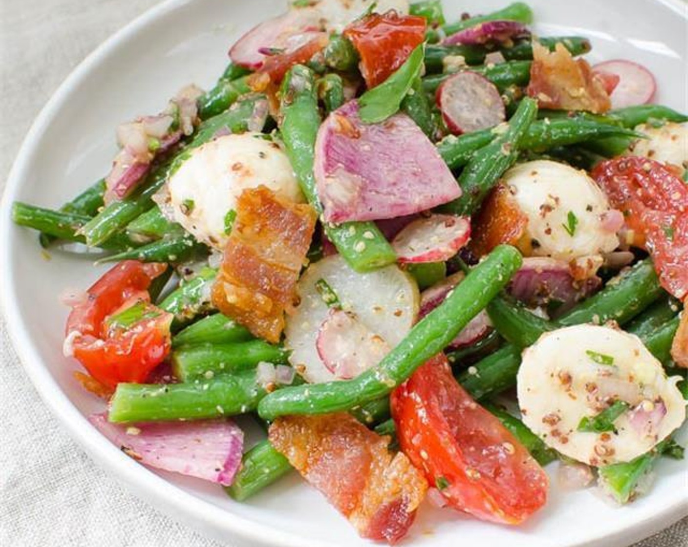 Tangy Green Bean Ciliegine Salad