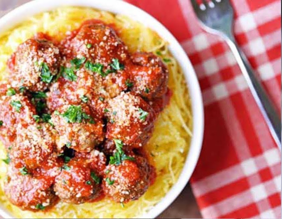 Spaghetti Squash & Meatballs Recipe SideChef