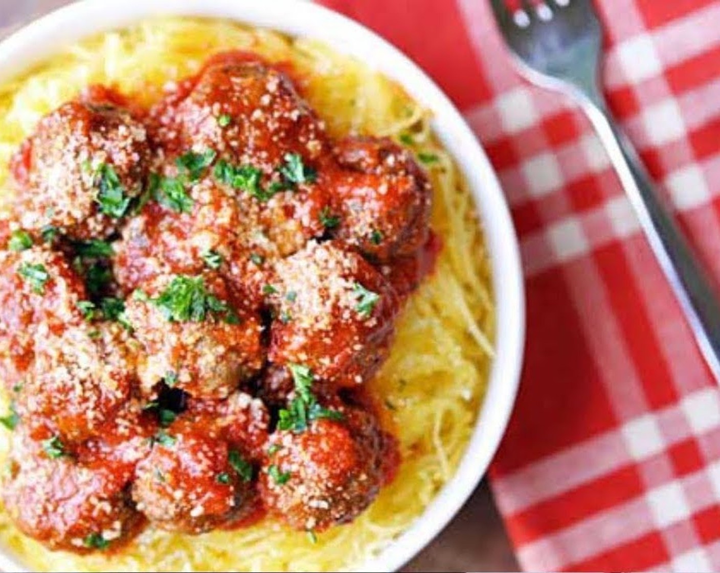 Spaghetti Squash & Meatballs